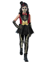 Girls' Circus Ringmaster Skeleton Costume
