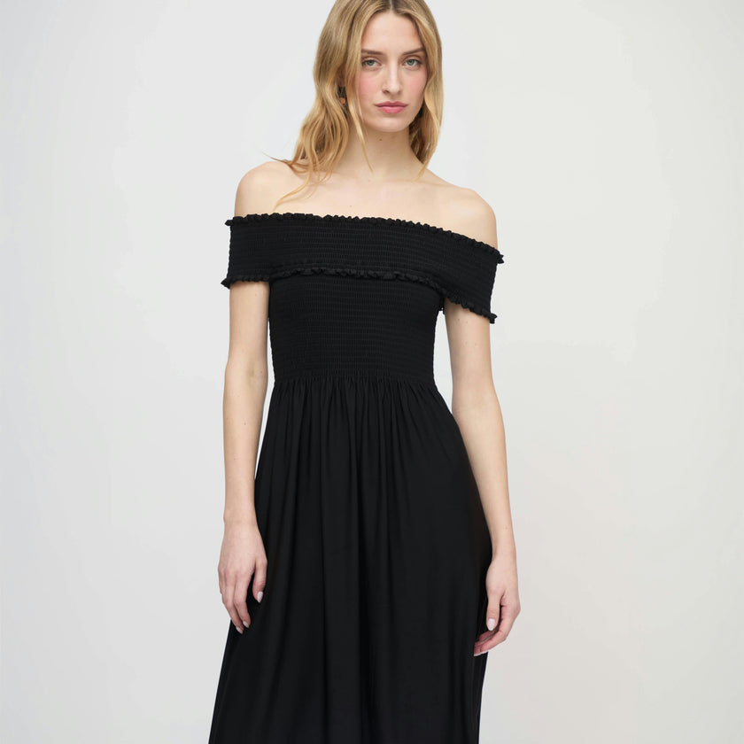 The Marguerite Nap Dress - Black