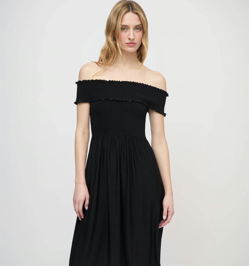 The Marguerite Nap Dress - Black
