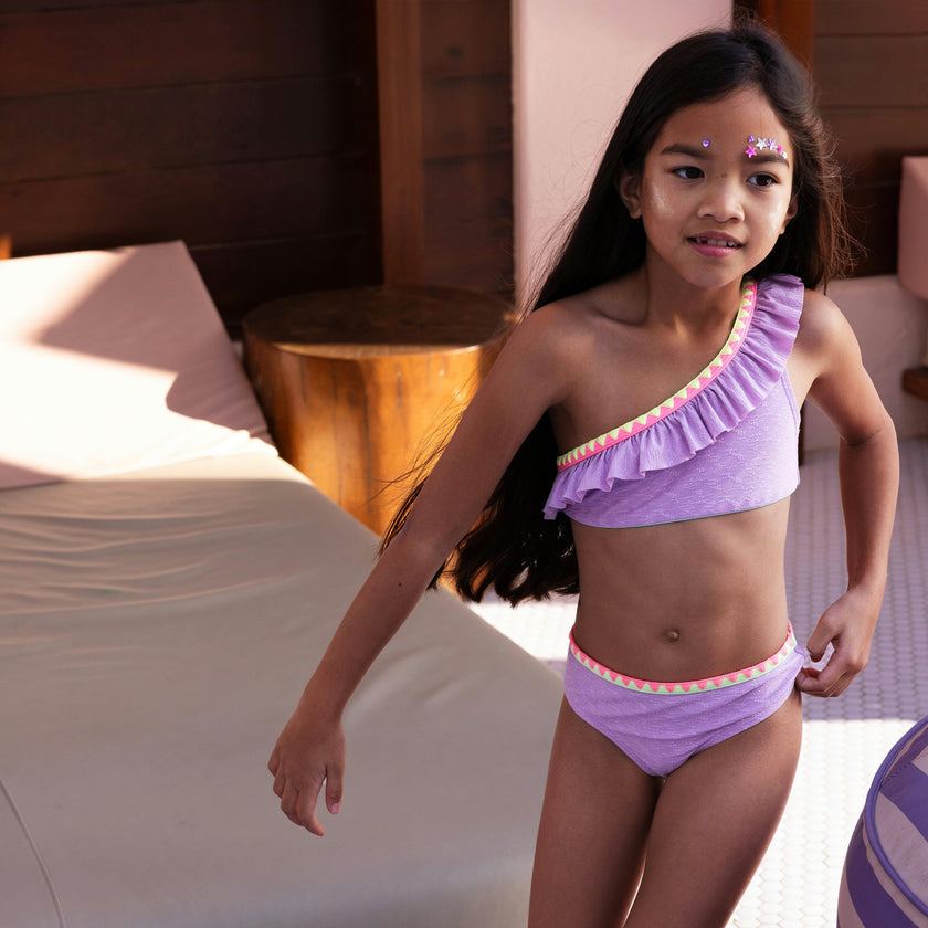 Lilac Kids’ Two‑Piece Swimsuit