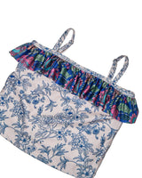 Girls Tankini Set – Ruffle Trim & High-Waisted Bottoms (River)