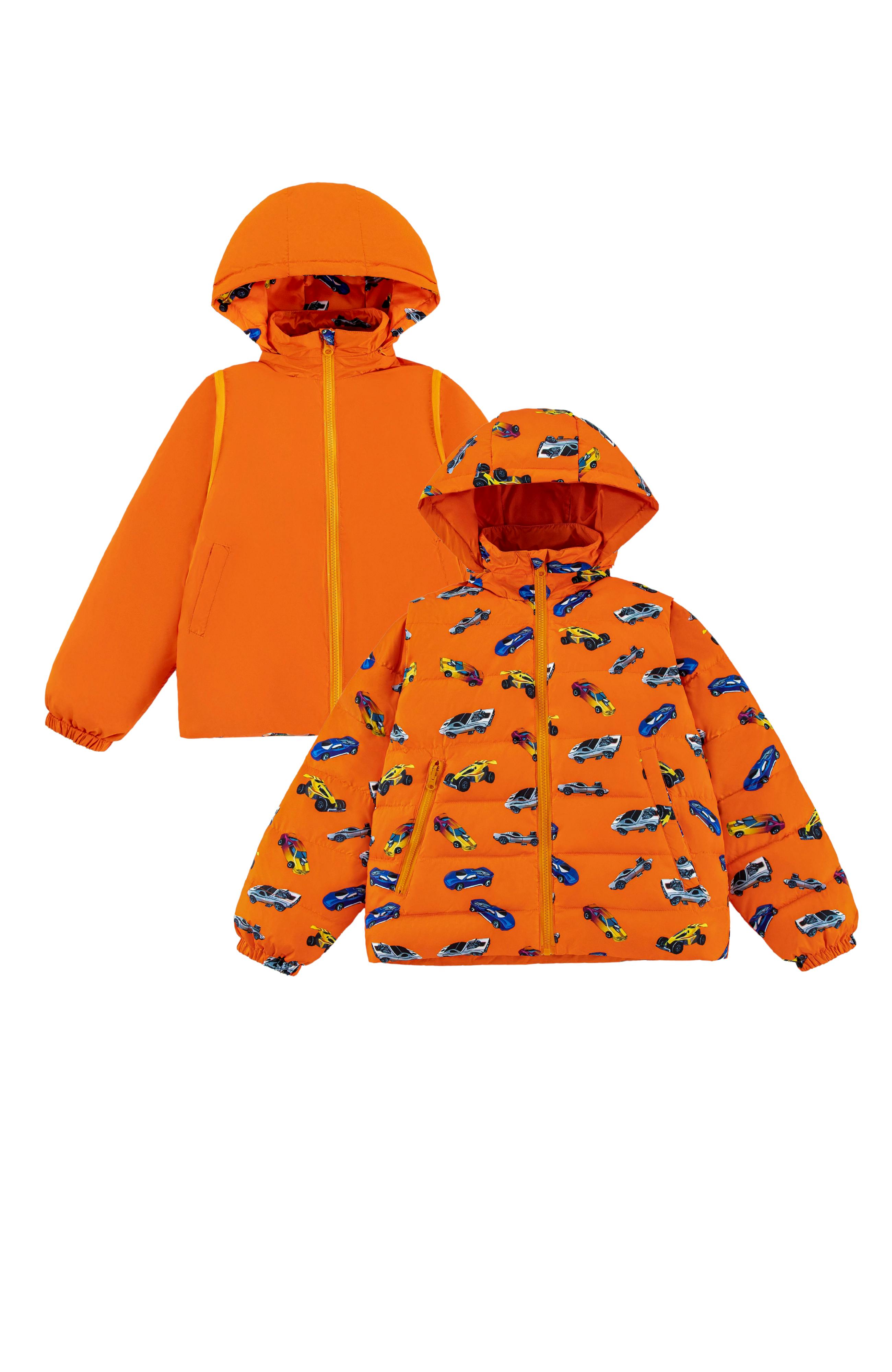 Tanner Reversible Detachable Light Puffer/Vest, Hot Rod