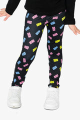 Printed Leggings Black Printed Gummy Bears