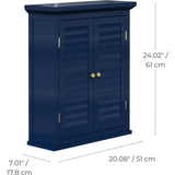 Teamson Home Glancy Removable Two-Door Wall Cabinet