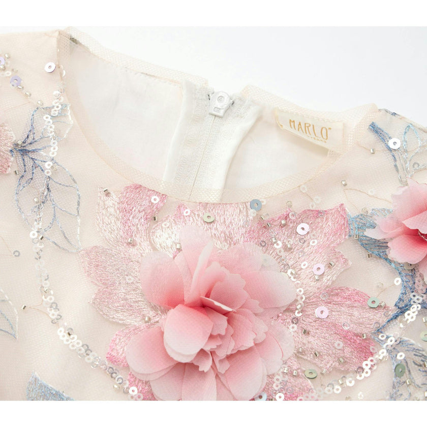 Rosalia Embroidered Mini Dress