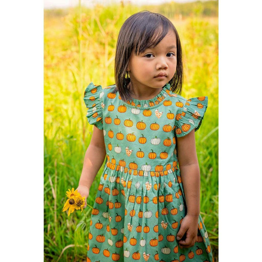 Pumpkin Spice Ruffle Dress