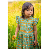 Pumpkin Spice Ruffle Dress