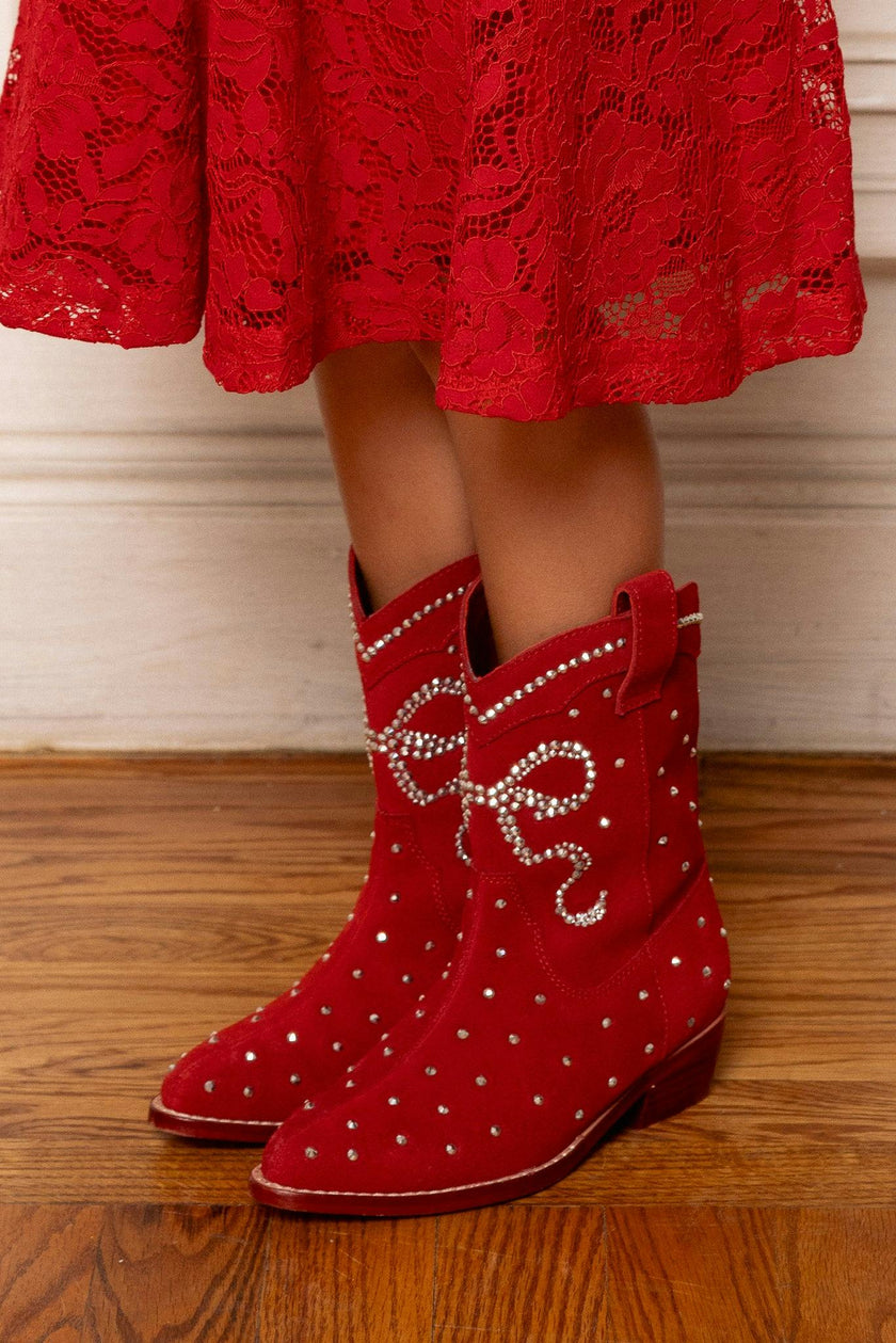 Mini Channing Bootie in Red