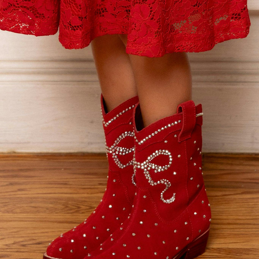 Mini Channing Bootie in Red