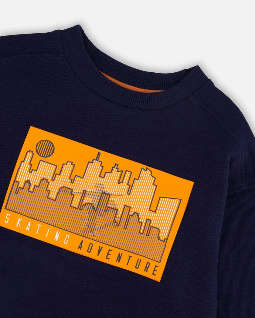 French Terry Sweatshirt Dark Blue