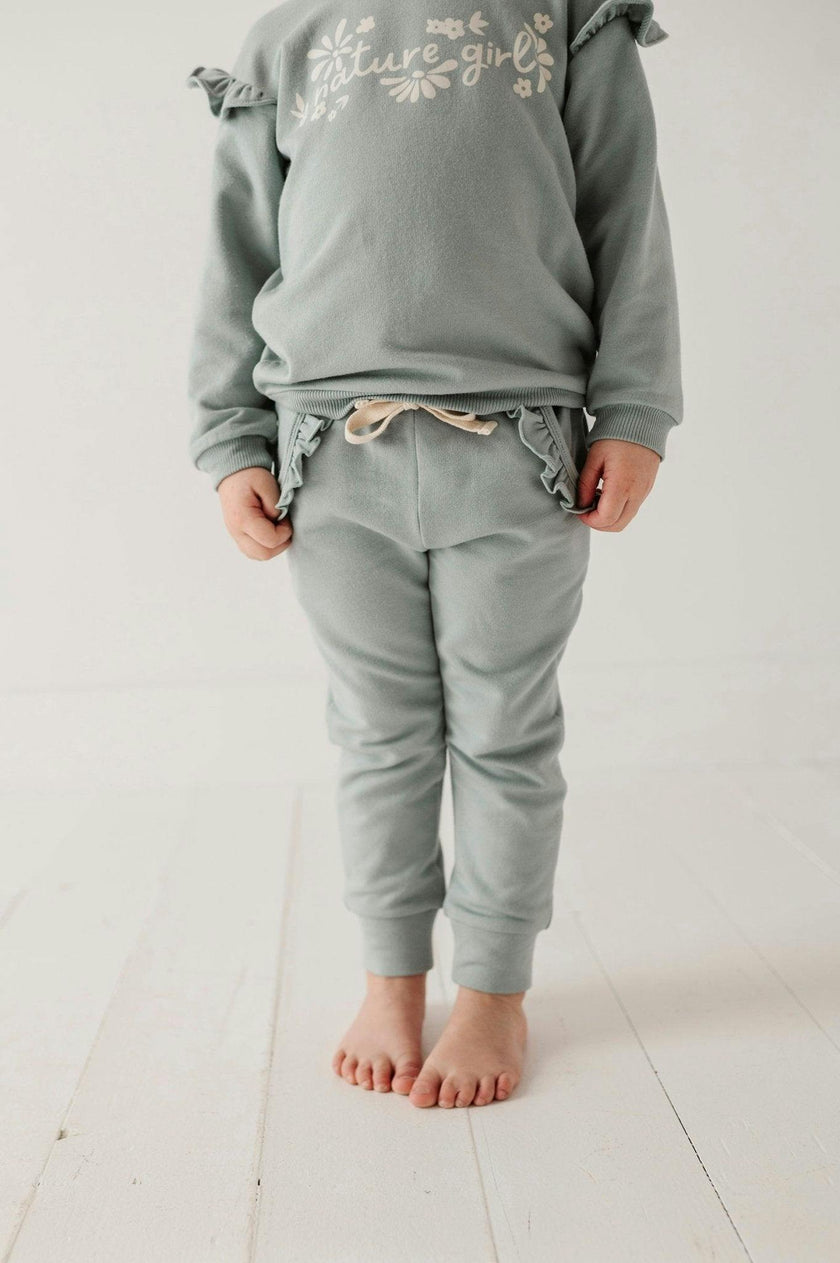 Girl's Joggers in Slate