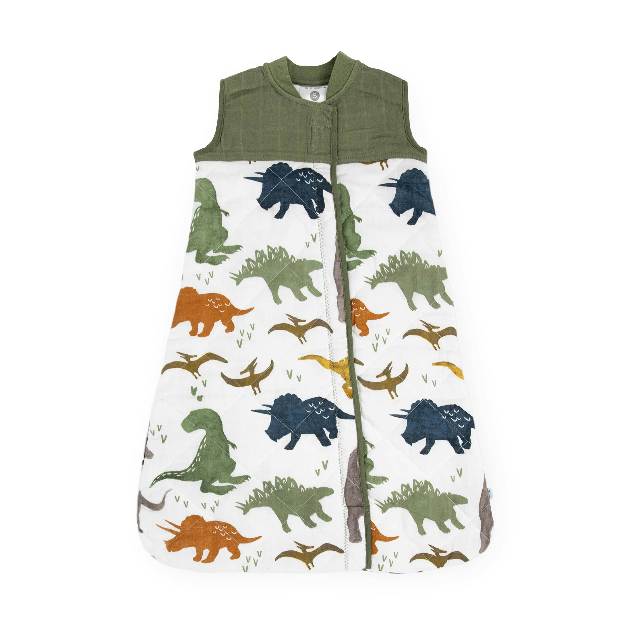 Cotton Muslin Quilted Sleep Bag - Dino Friends