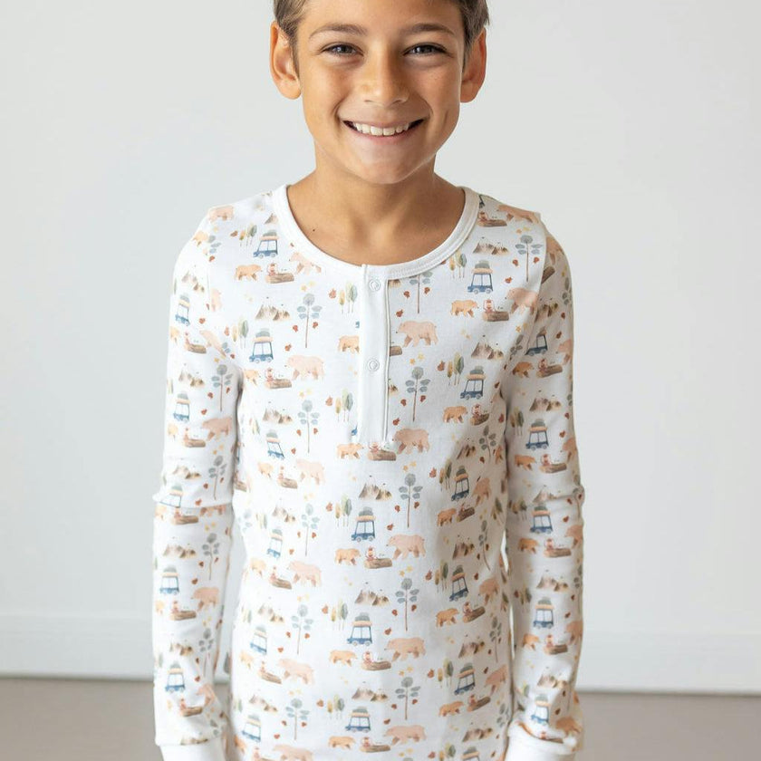 Forest Adventure Pima Long Pajama Set