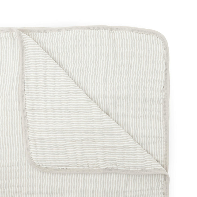 Original Organic Cotton Muslin Quilt - Sand Stripe