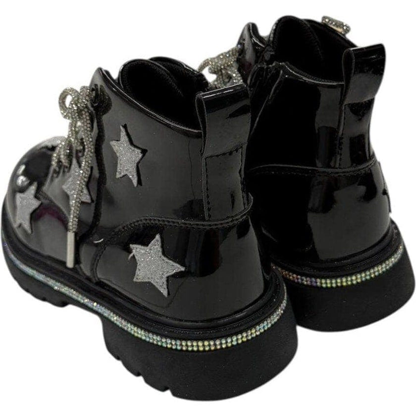 Black Rainbow Shimmer Stars Boots