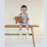 Baby Isabelle Print Long Sleeve Onesie Dress