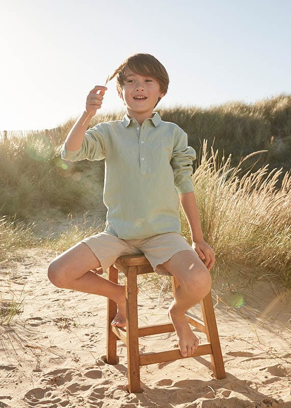 Linen Cotton Kaftan Shirt