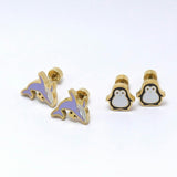 Playtime Pals Earrings (14K Gold Plated)