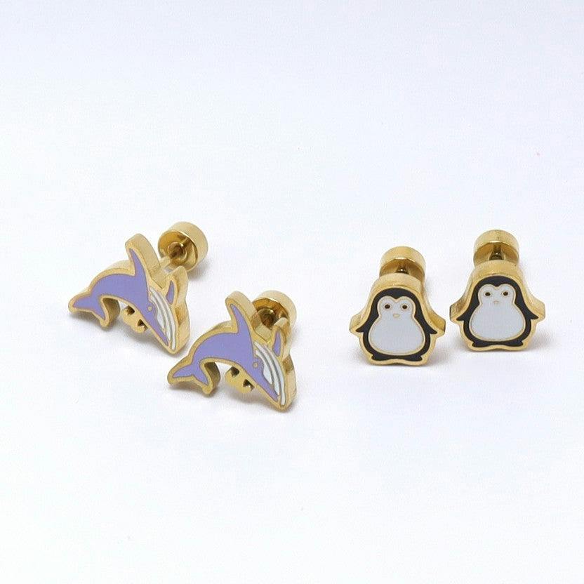 Playtime Pals Earrings (14K Gold Plated)