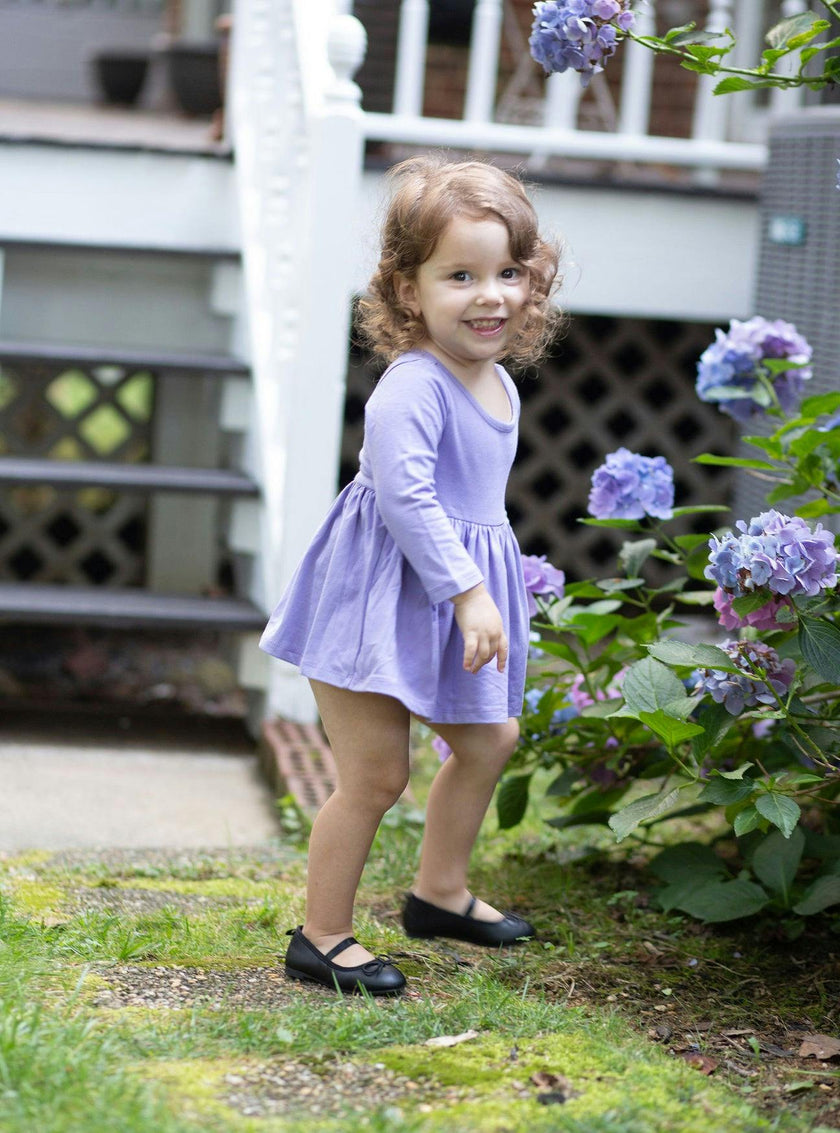 Long Sleeve Bubble Romper in Purple