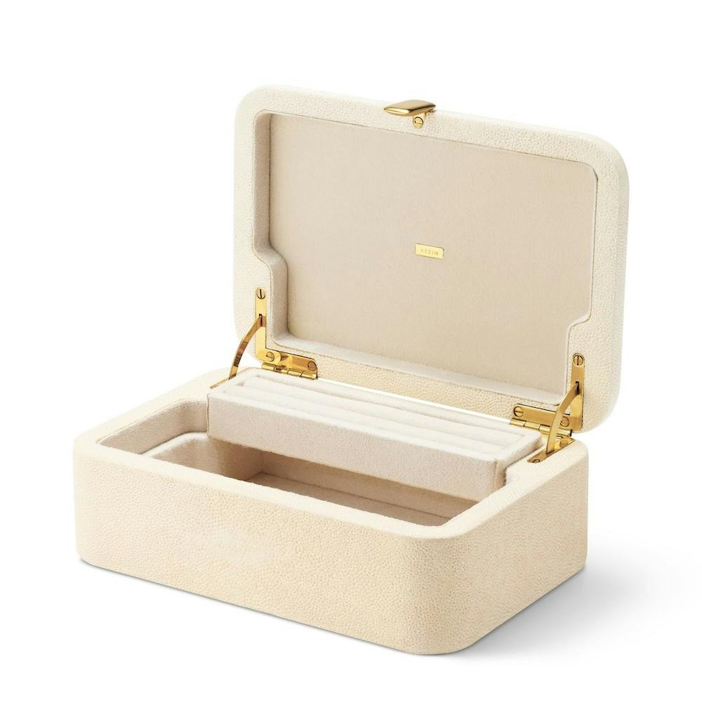 Abella Shagreen Small Jewelry Box