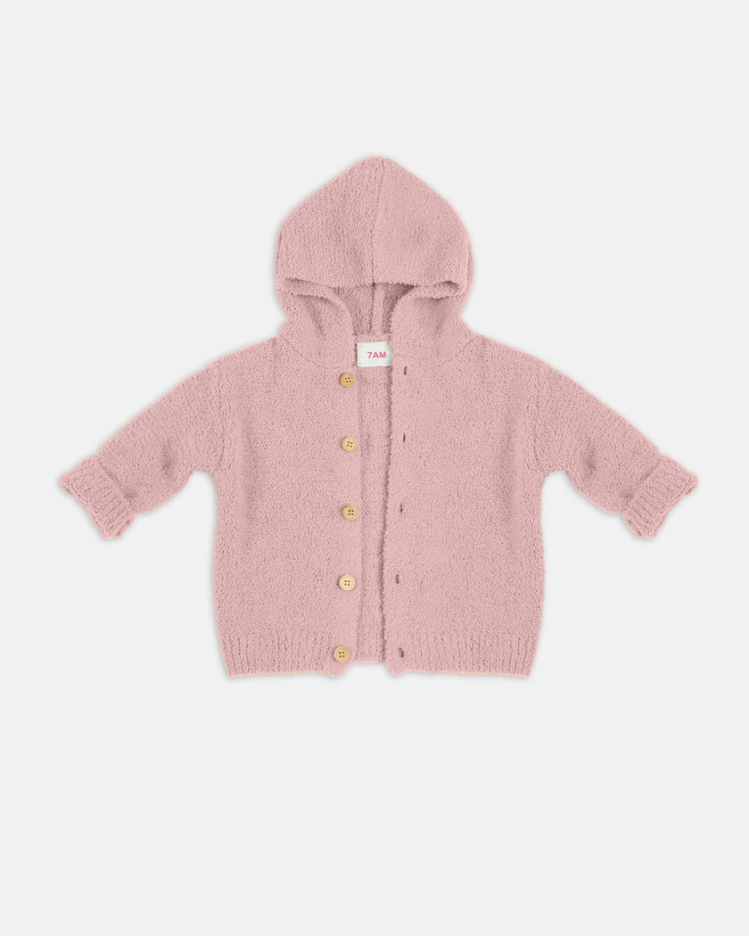 Hooded Cardigan - Fuzzy