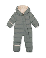 Baby Cloud One Piece Snowsuit Adapted For Car Seats Sage Green