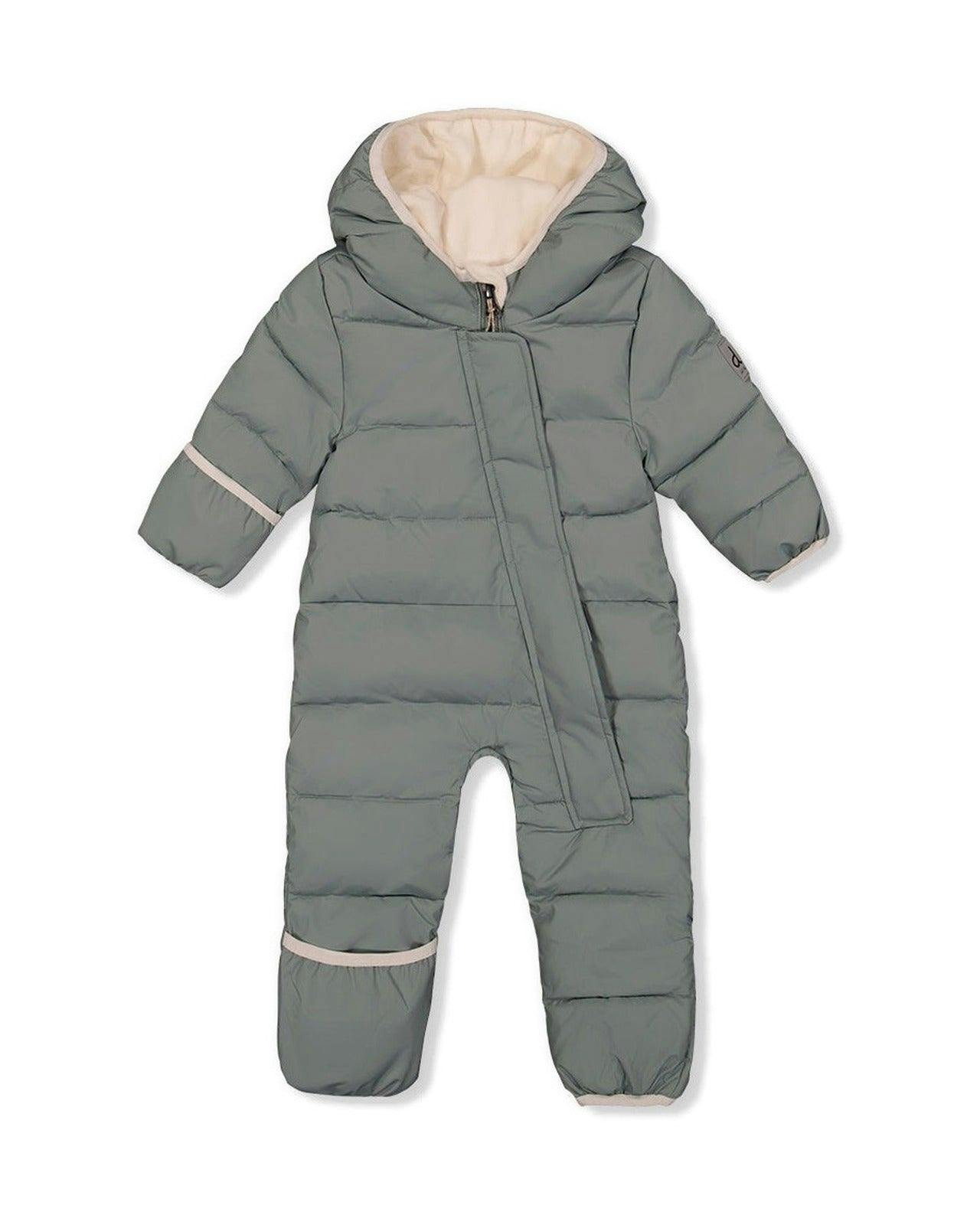 Baby Cloud One Piece Snowsuit Adapted For Car Seats Sage Green