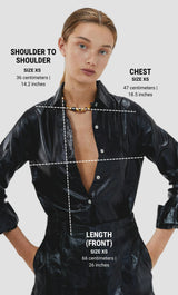 San Marino Metallic Linen Shirt - Black