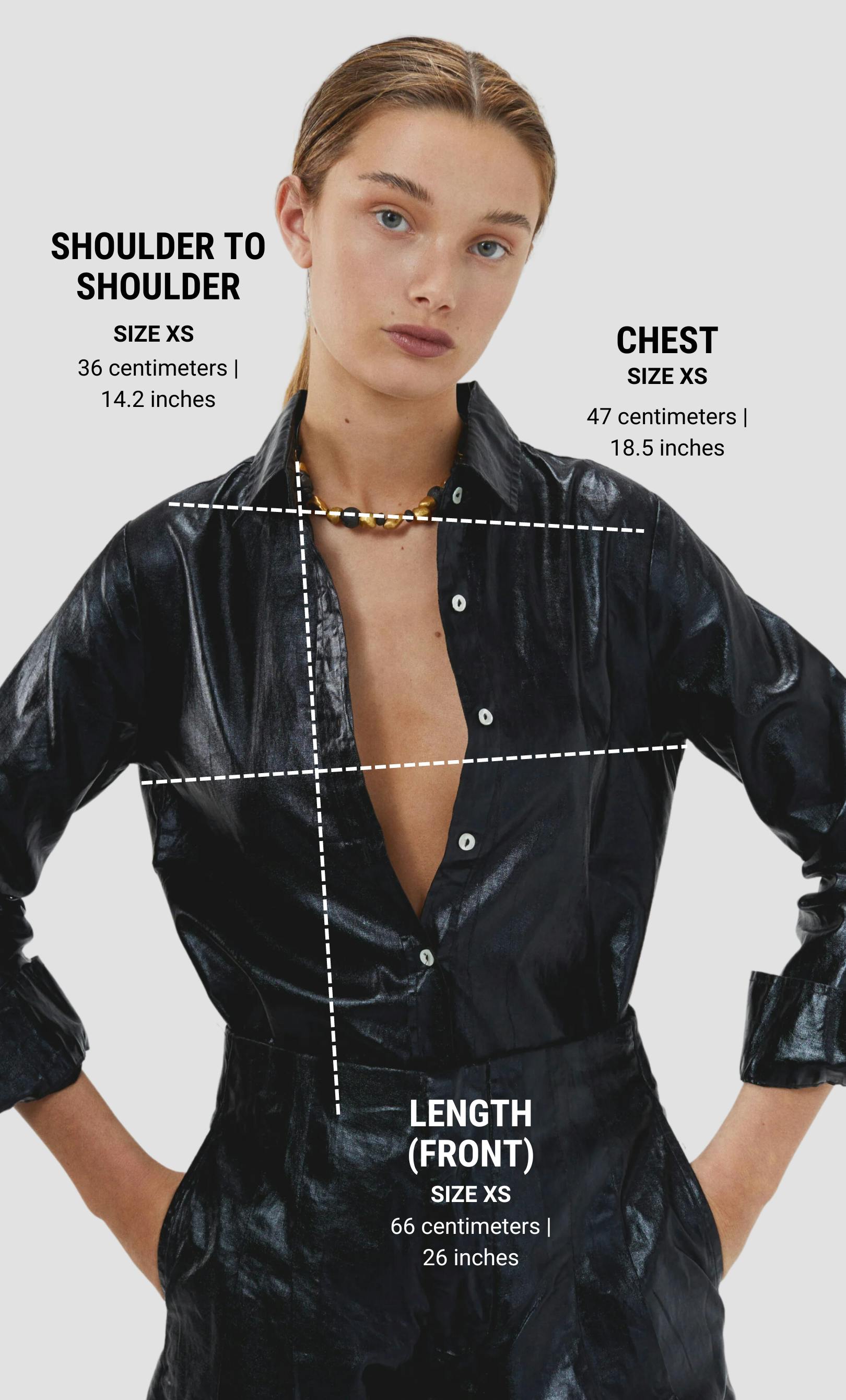 San Marino Metallic Linen Shirt - Black