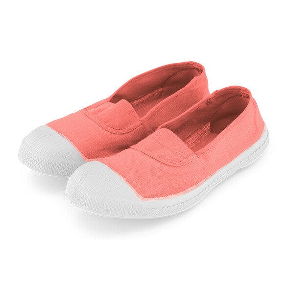 BENSIMON Womens -  Elastic Tennis Shoes - Flamingo