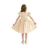 Champagne Barrymore Teacup Button Dress