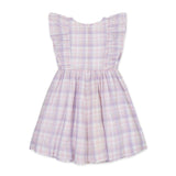 Linen Flutter Sleeve Pinafore Dress