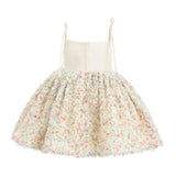 Cream Fiorabelle Floral Petal Occasion Dress