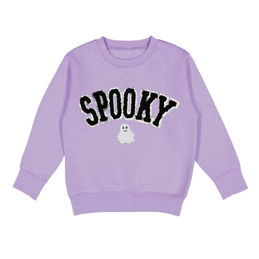 Spooky Ghost Patch Halloween Sweatshirt