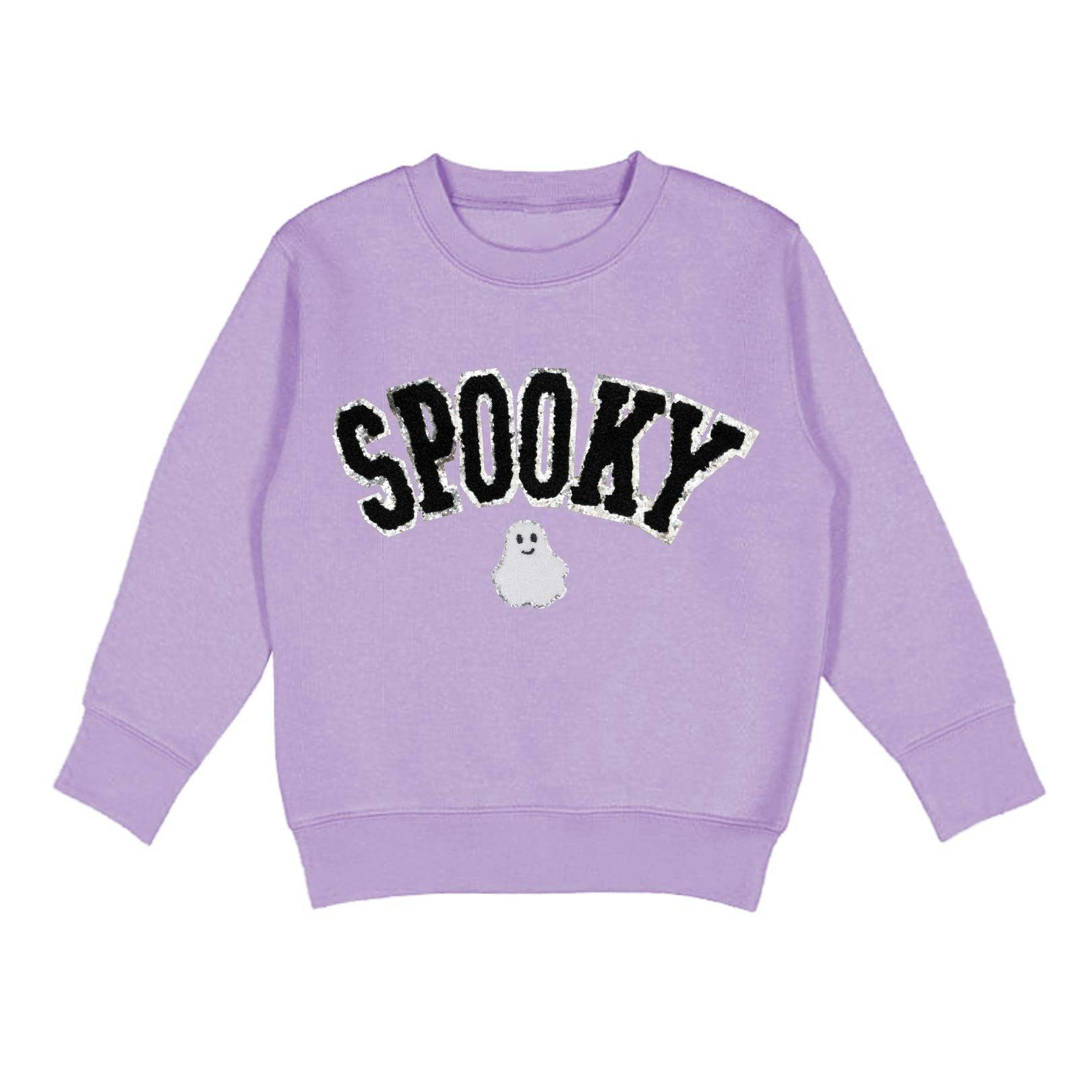 Spooky Ghost Patch Halloween Sweatshirt