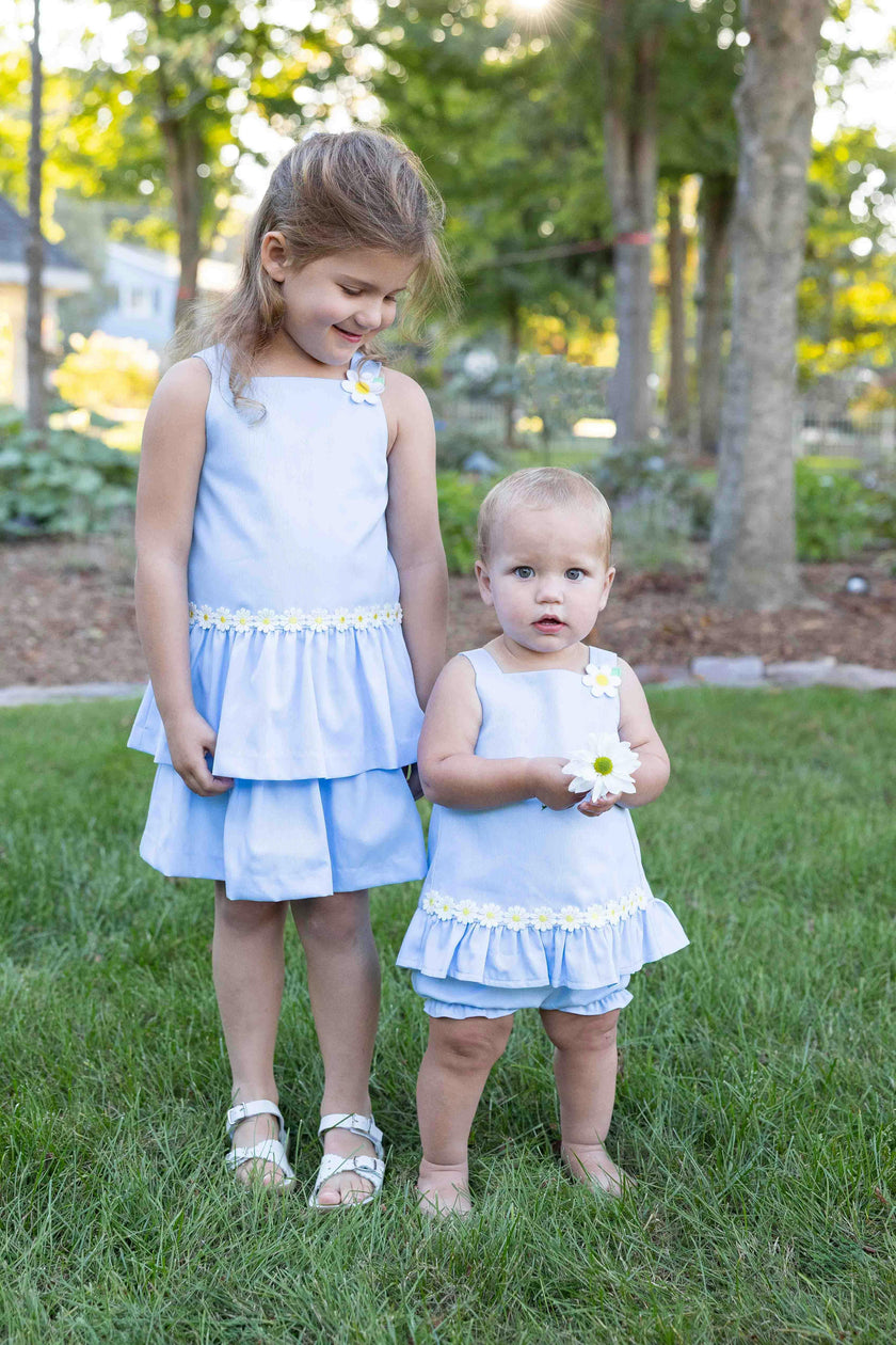 Pique Dress & Bloomer with Daisies