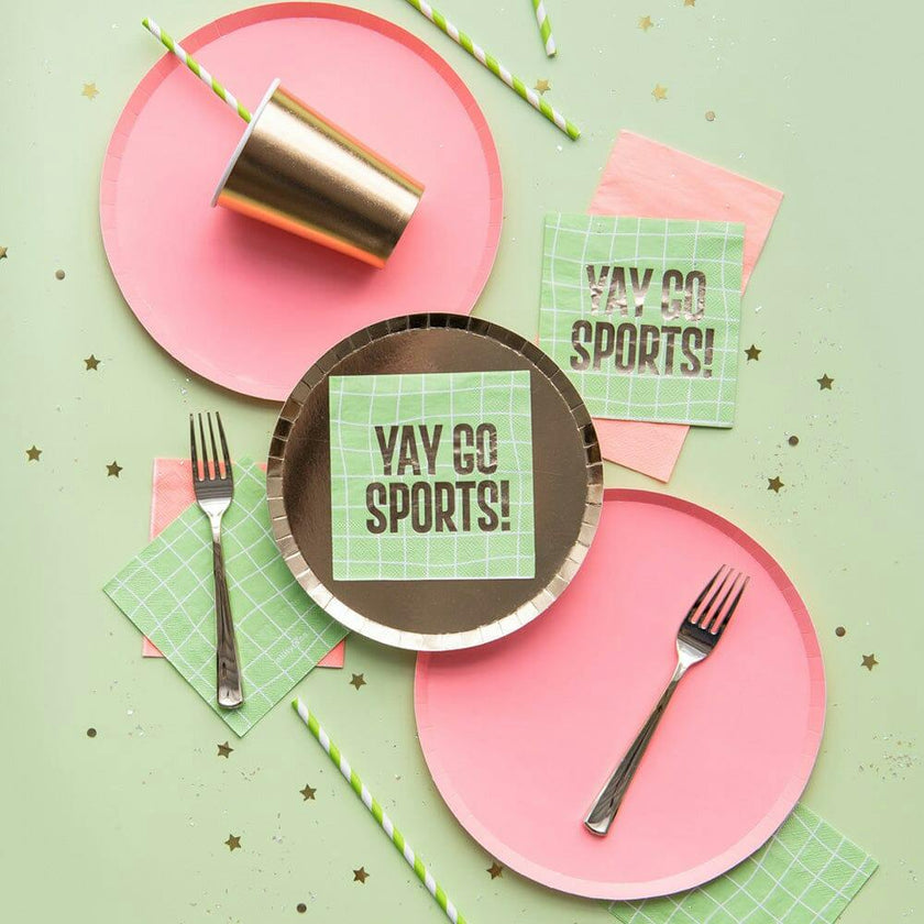 "Yay Go Sports" Witty Cocktail Napkins