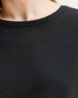 Women's Pima Essential Crew Neck Tee in Black