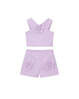 Lavender Floral Two-Piece Set