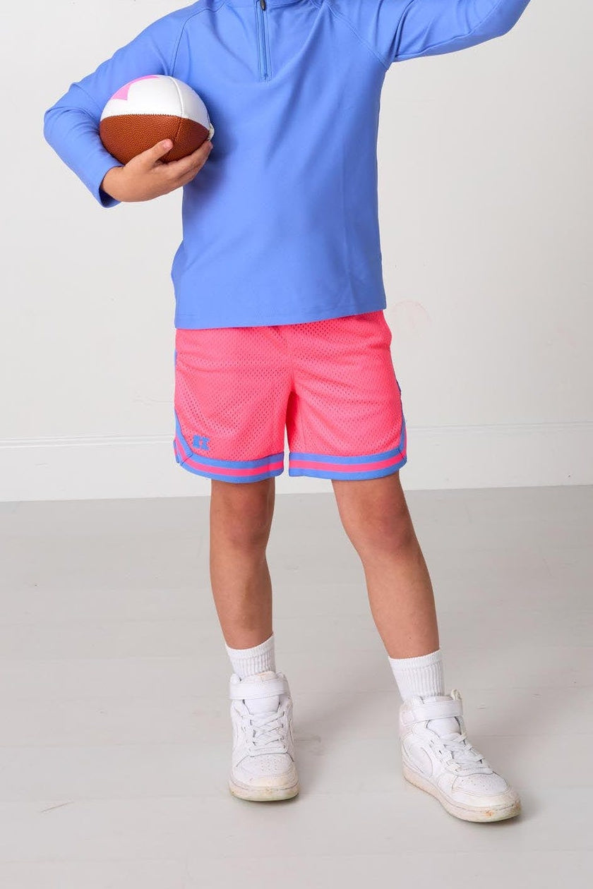 neon pink basketball short