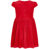 Joy Velvet Plaid Bows Occasion Party Dress, Red