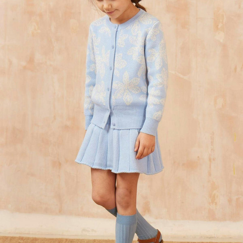 Pleated Tennis Skirt | Sky