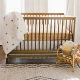 Kendi Copper Dash Cotton Fitted Crib Sheet