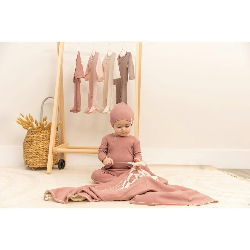 Snap Down Onesie Dark Almond