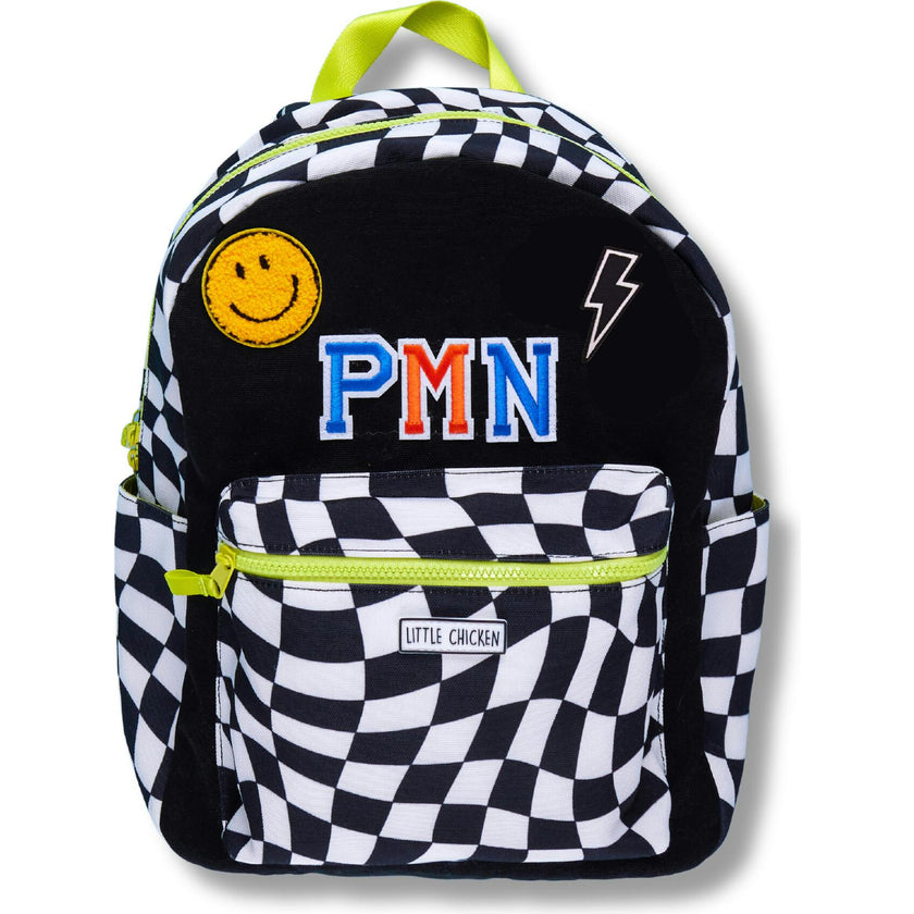 Customizable Groovy Check Backpack