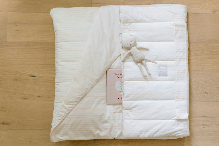 [NEW] XL Organic Nap Mat- Pink Stripe