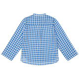 BONTON Vichy Blue Eloi Dress Shirt
