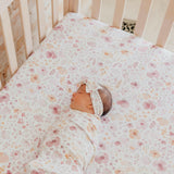 Premium Knit Fitted Crib Sheet - Diana