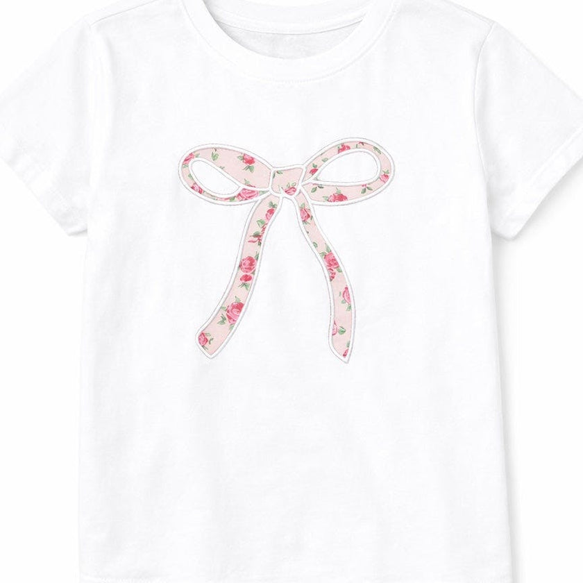 Bow T-Shirt in Petite Rose
